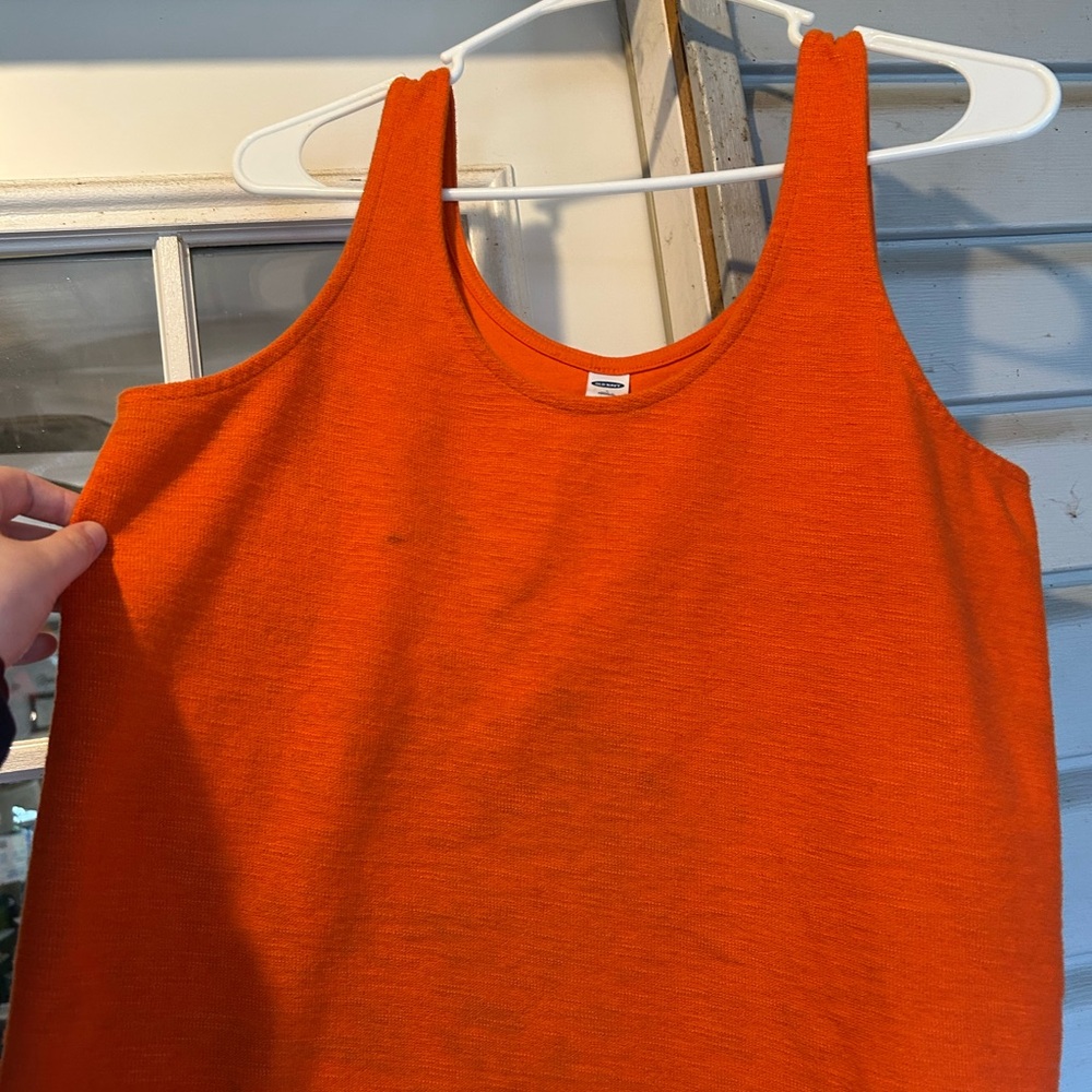 Orange Sleeveless Women's Top